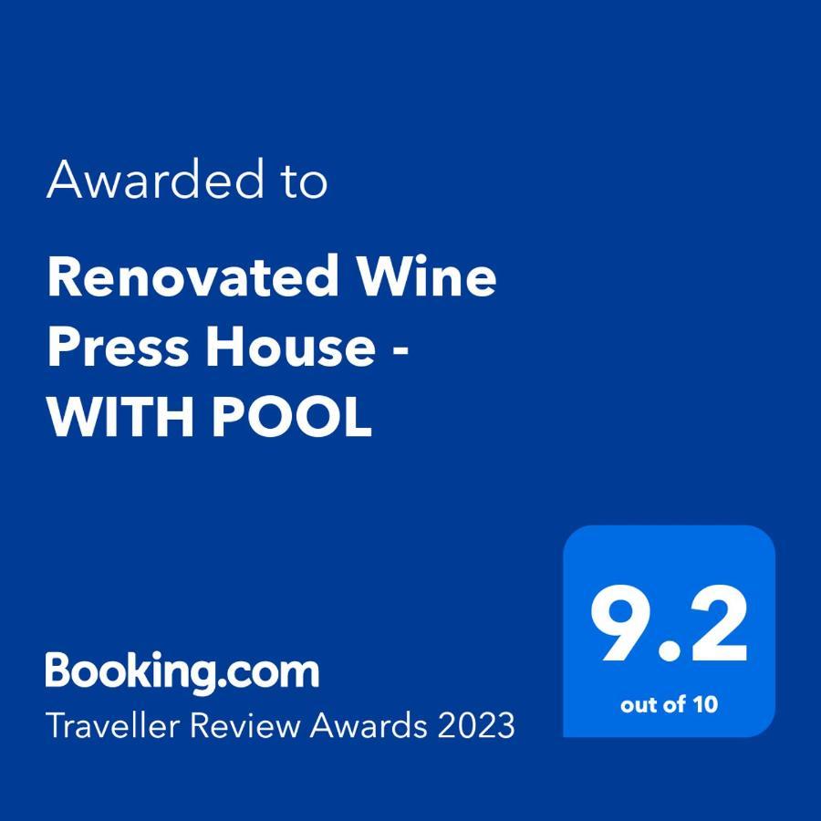 Renovated Wine Press House - With Pool *